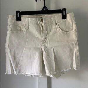 Seven7 Women's White Jean Shorts